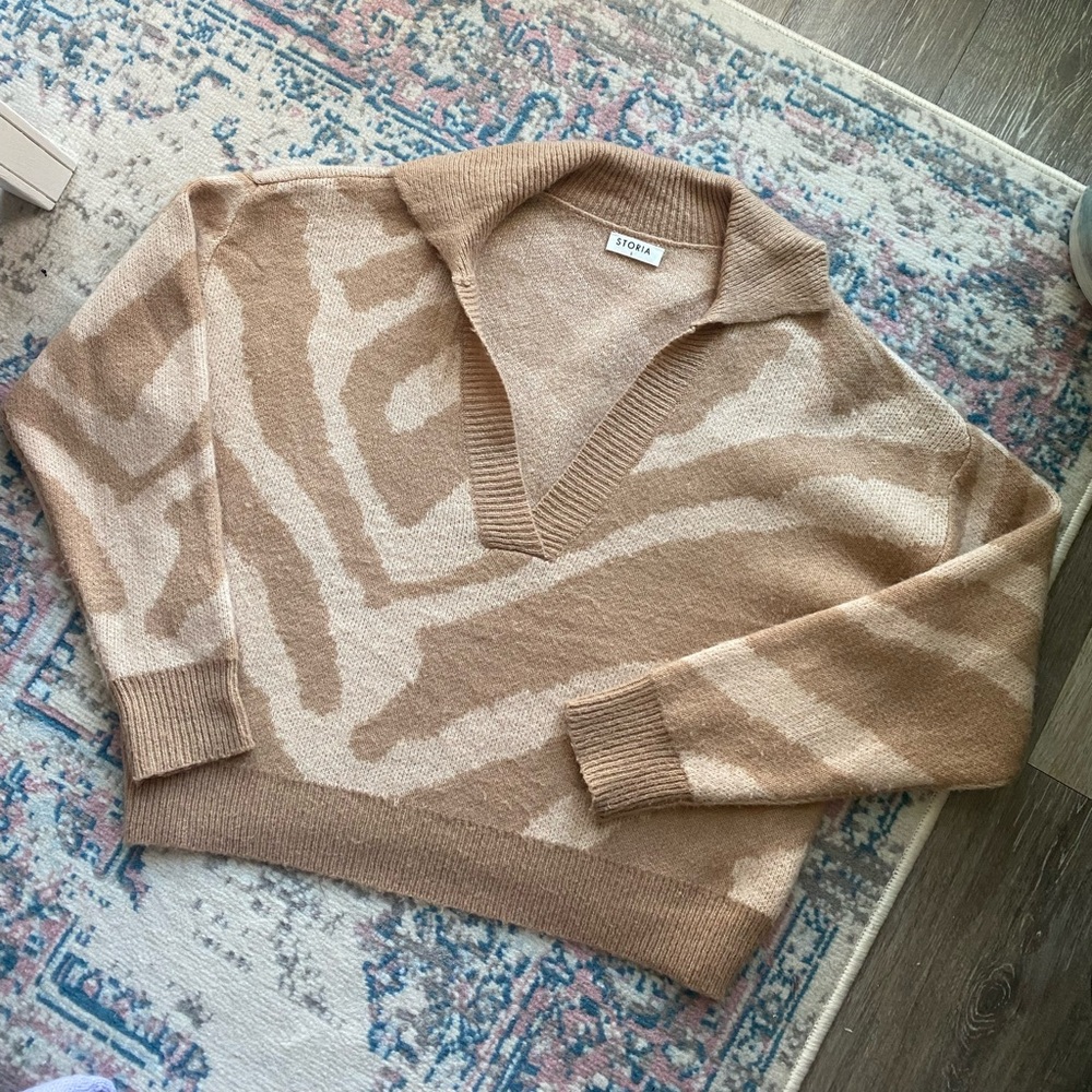 Storia Zebra Print Sweater